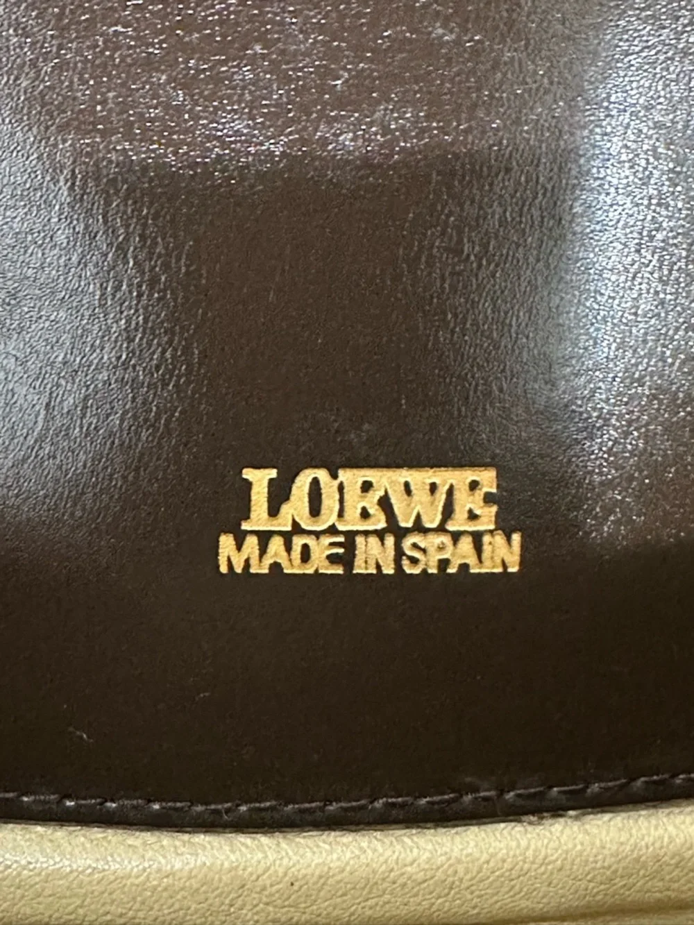 Vintage Loewe Anagram Leather Shoulder Bag Brown Spain Pre-LVMH Structured Flap - Picture 11 of 12